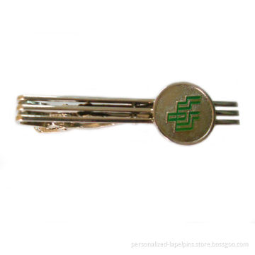 Nickel Plated Round Customized Brass Cufflinks And Tie Clips For Apparel Accessor